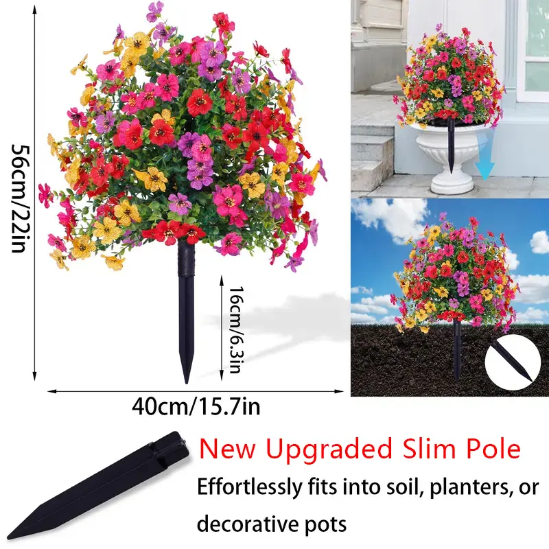 UP TO 49% OFF Artificial Violet for Outdoor Indoor Garden Home Decoration✨