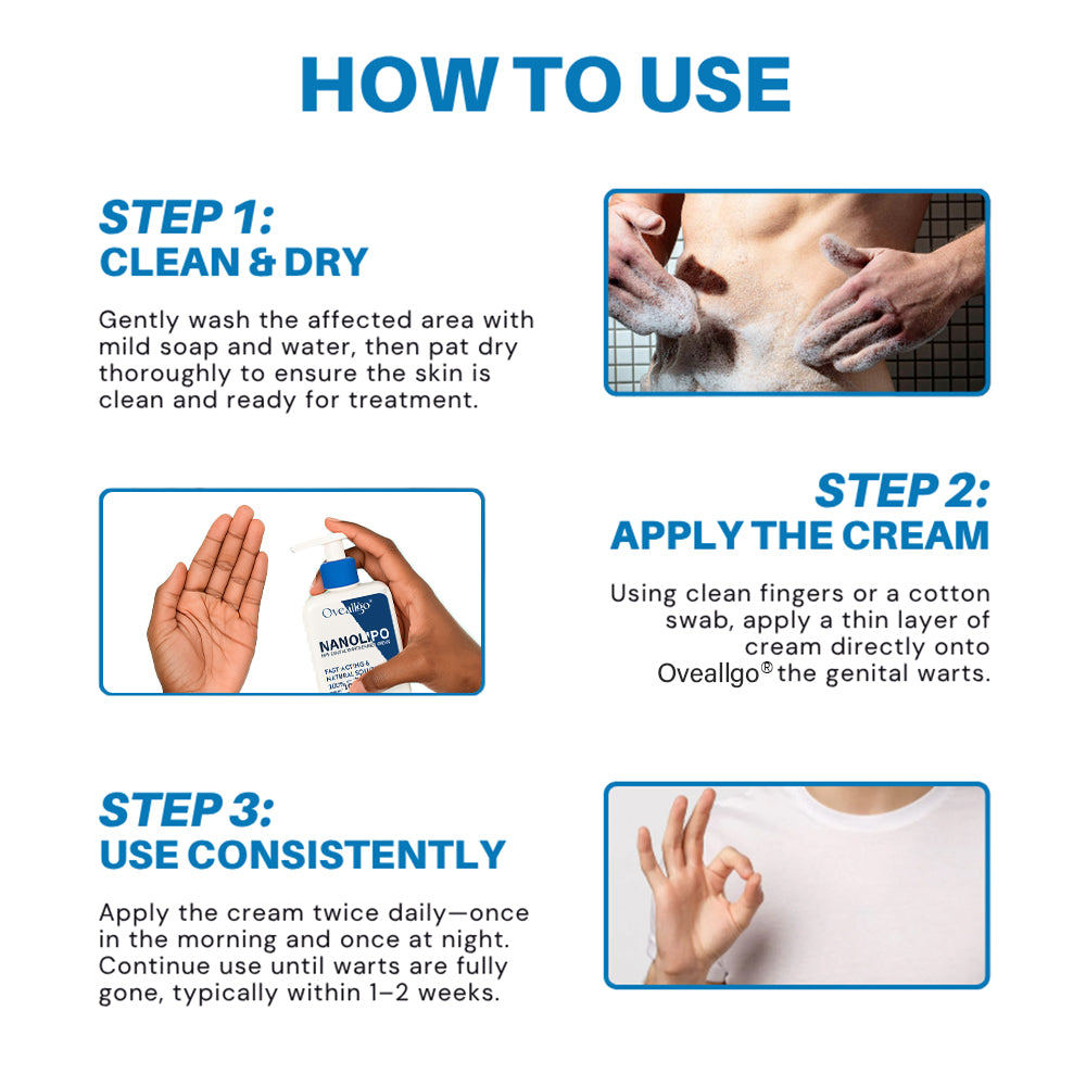 Oveallgo® NanoLipo HPV Genital Warts Eraser Cream PRO