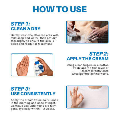 Oveallgo® NanoLipo HPV Genital Warts Eraser Cream PRO