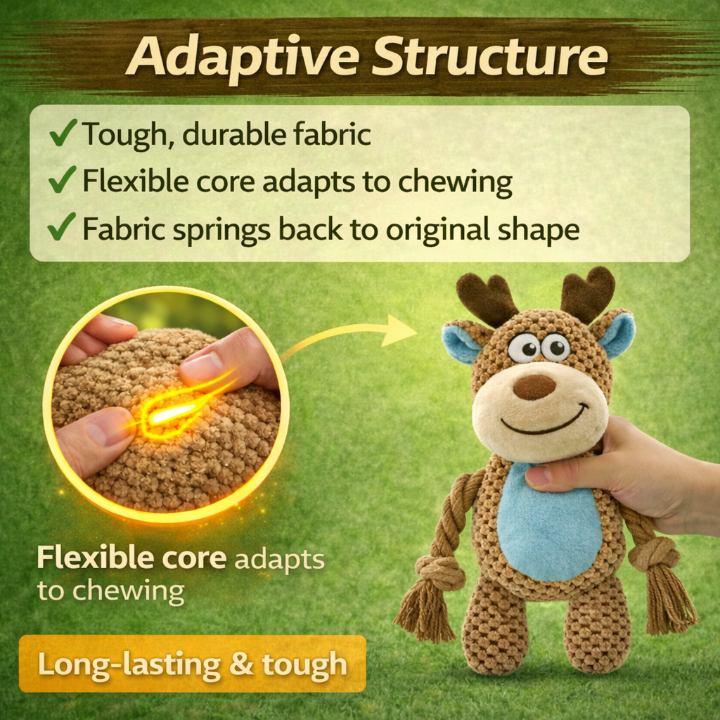 Plush toys – developed with the 5-fold activity system.